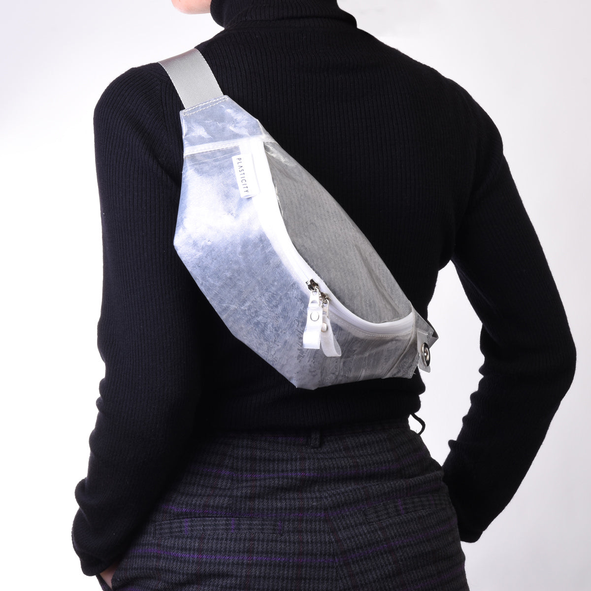 Plasticity プラスティシティ　ウエストバック　ボディバック　黒 PLASTICITY サステナブル ウエストバッグ 防水 ブランド ボディ